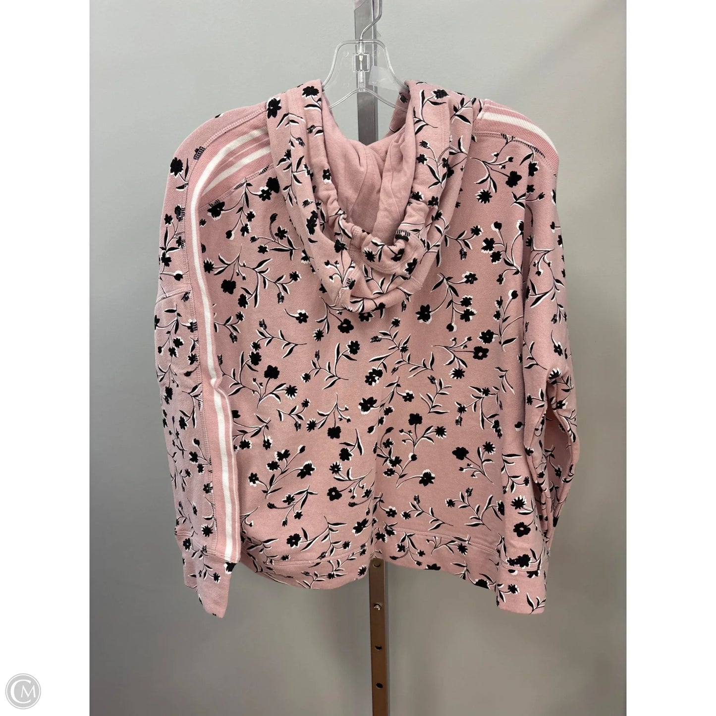 Sweatshirt Hoodie By Dkny In Pink, Size: S