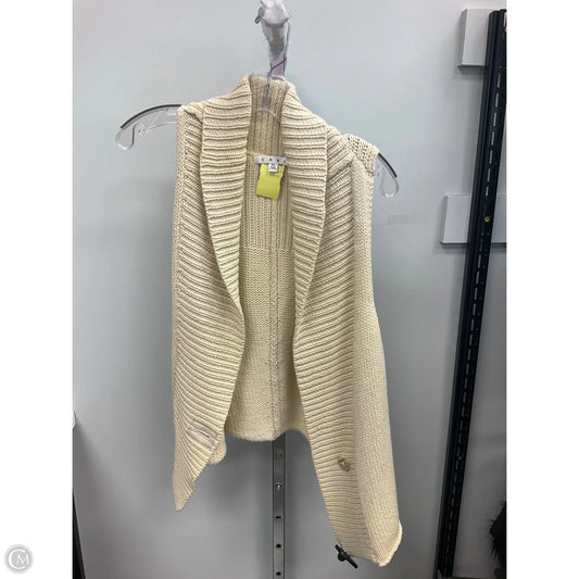 Vest Sweater By Cabi In Cream, Size: Xl