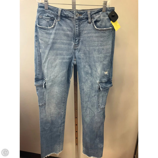 Jeans Cropped By Flying Monkey In Blue Denim, Size: 8