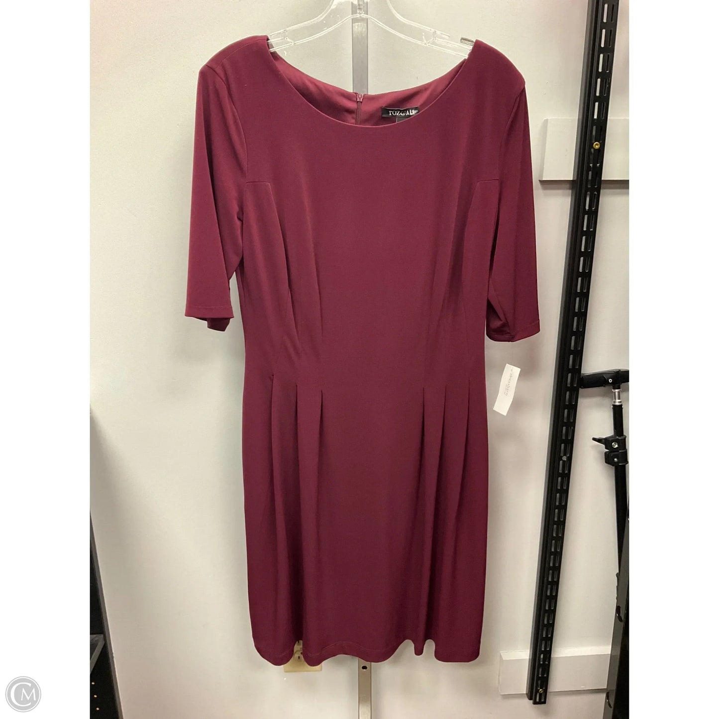 Dress Casual Short By Roz And Ali In Maroon, Size: 10
