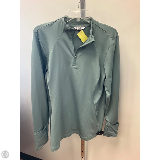 Athletic Top Long Sleeve Collar By Athleta In Green, Size: Xl