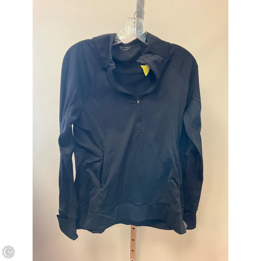 Athletic Top Long Sleeve Collar By Athleta In Black, Size: L
