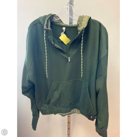Sweatshirt Hoodie By Athleta In Green, Size: L