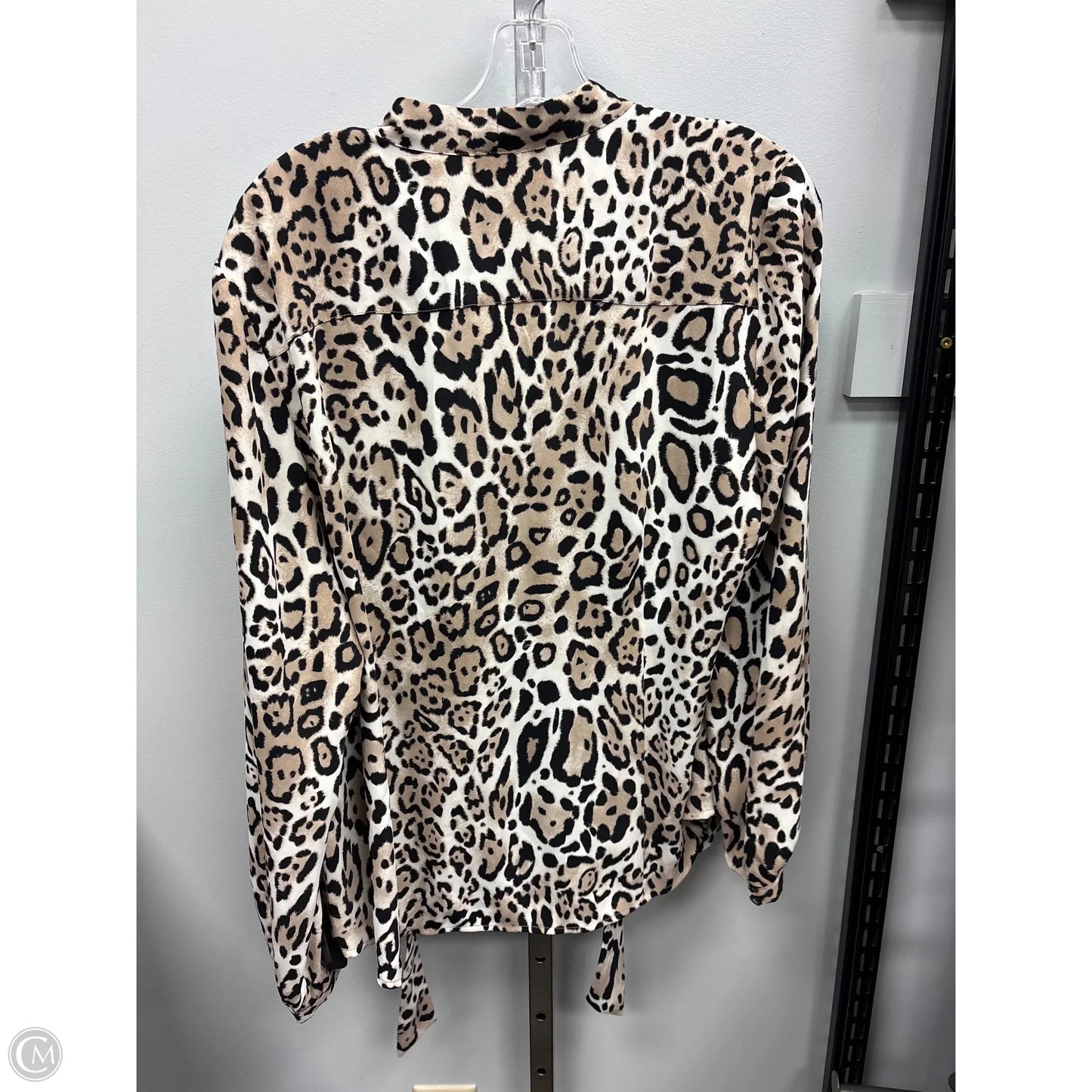 Top Long Sleeve By Chicos In Animal Print, Size: L