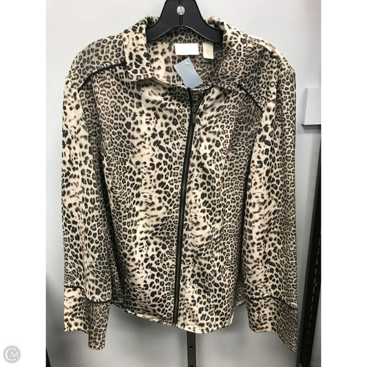 Jacket Other By Chicos In Animal Print, Size: L