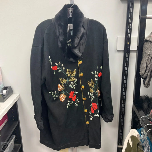 Sweater Cardigan By Cmc In Black, Size: 3x