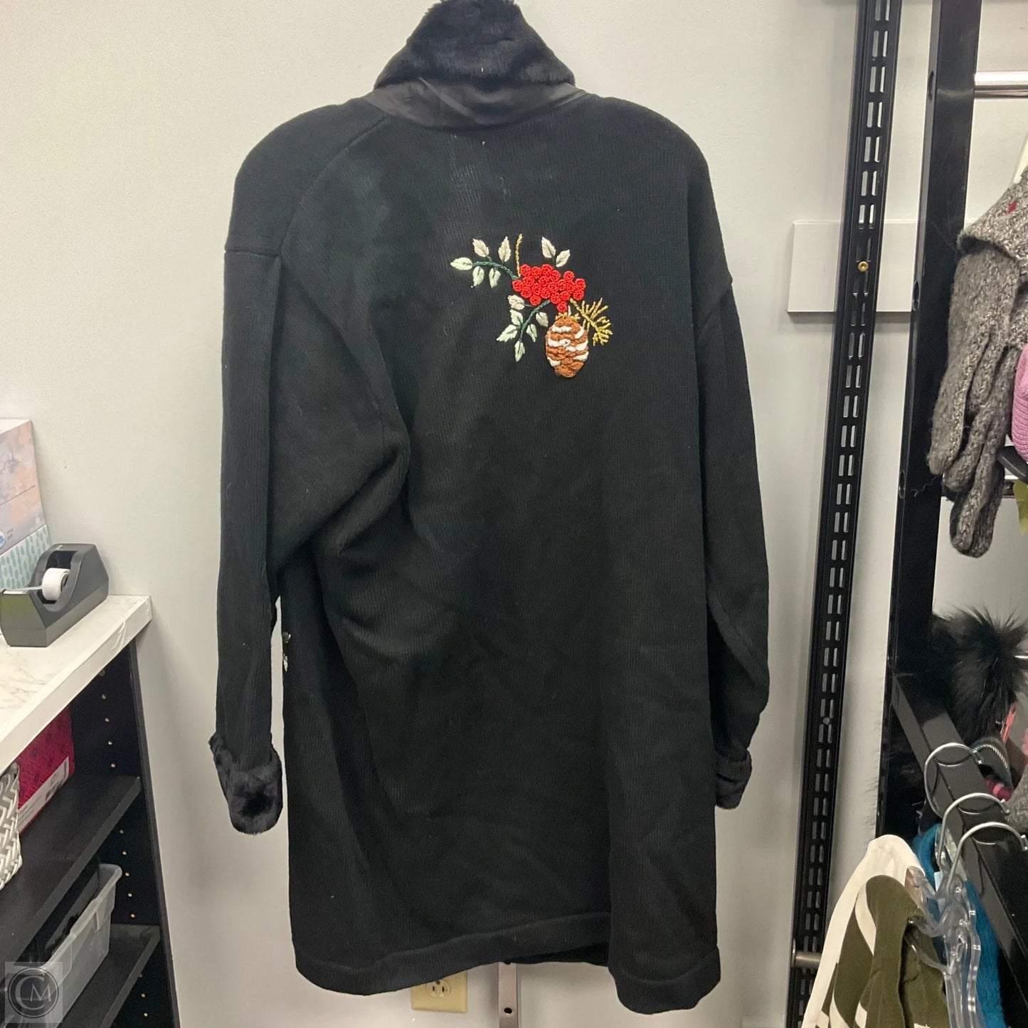 Sweater Cardigan By Cmc In Black, Size: 3x