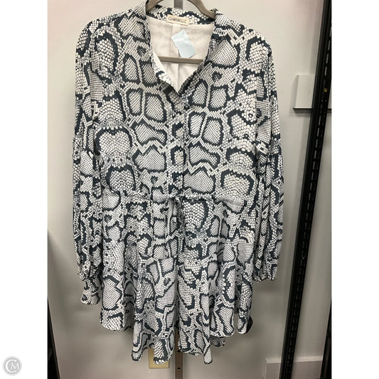 Dress Casual Short By Cme In Animal Print, Size: M