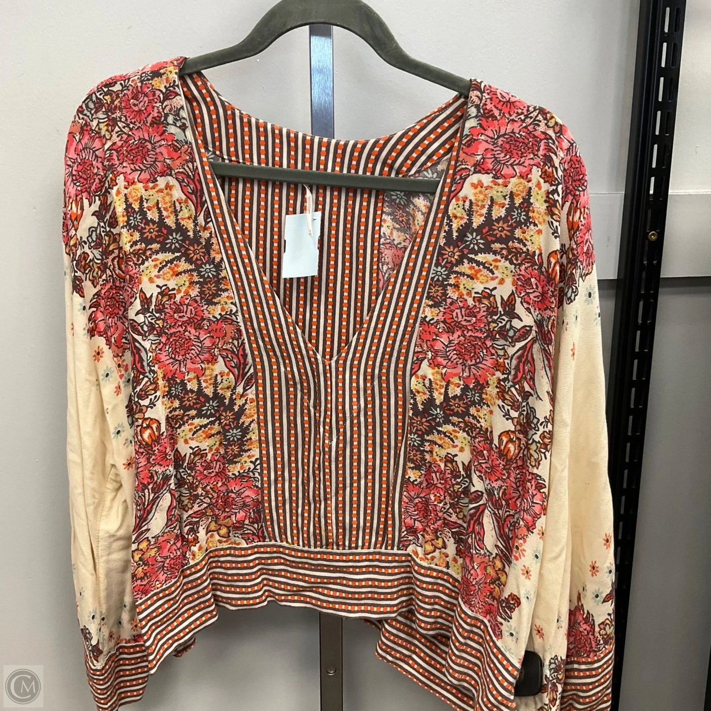 Top Long Sleeve By Free People In Multi-colored, Size: M