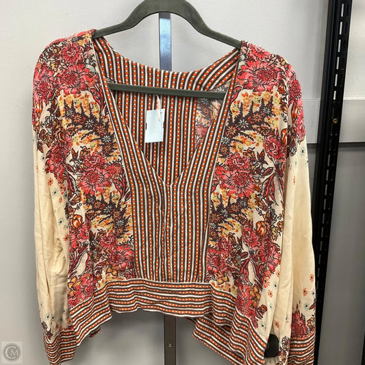 Top Long Sleeve By Free People In Multi-colored, Size: M