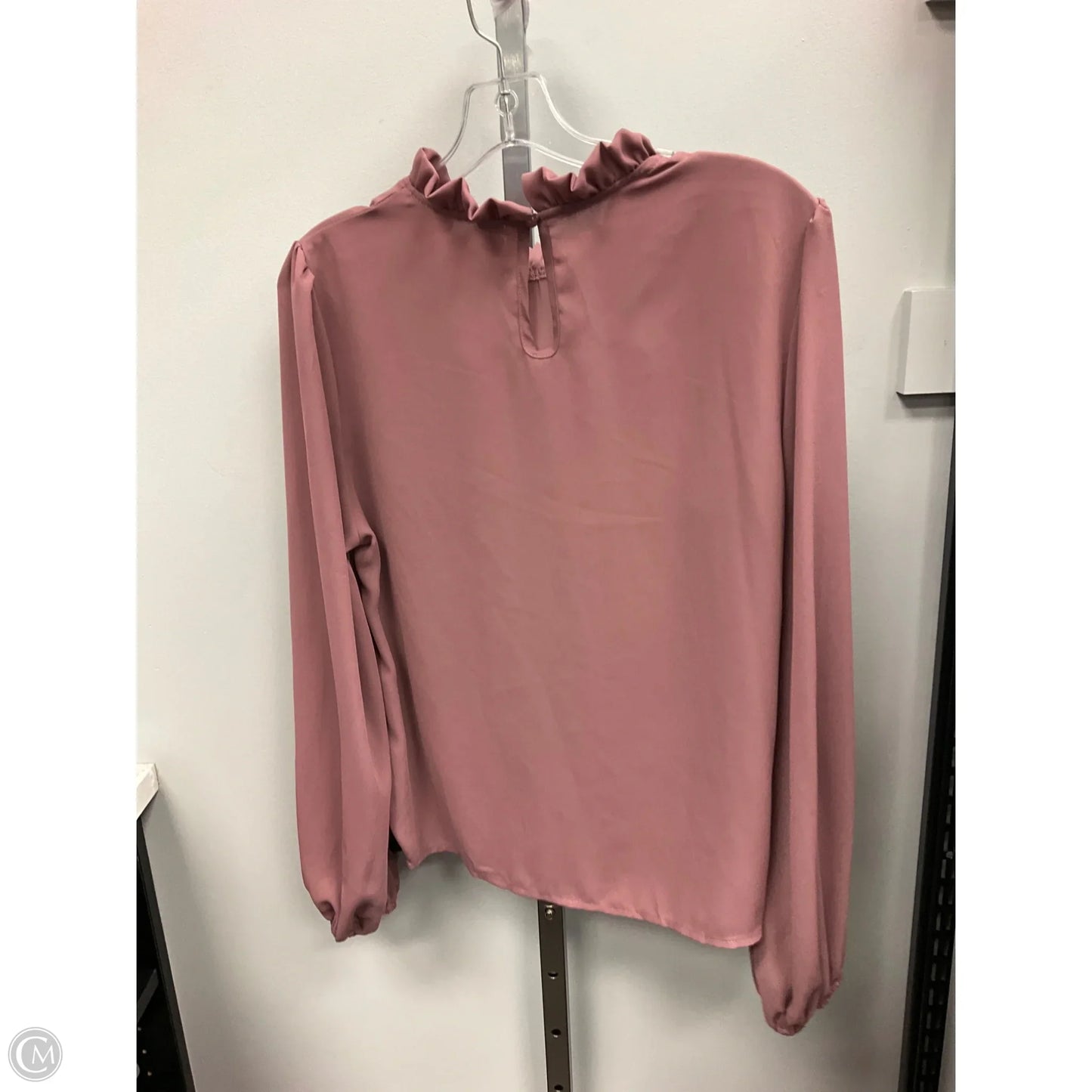 Top Long Sleeve By Shein In Mauve, Size: L