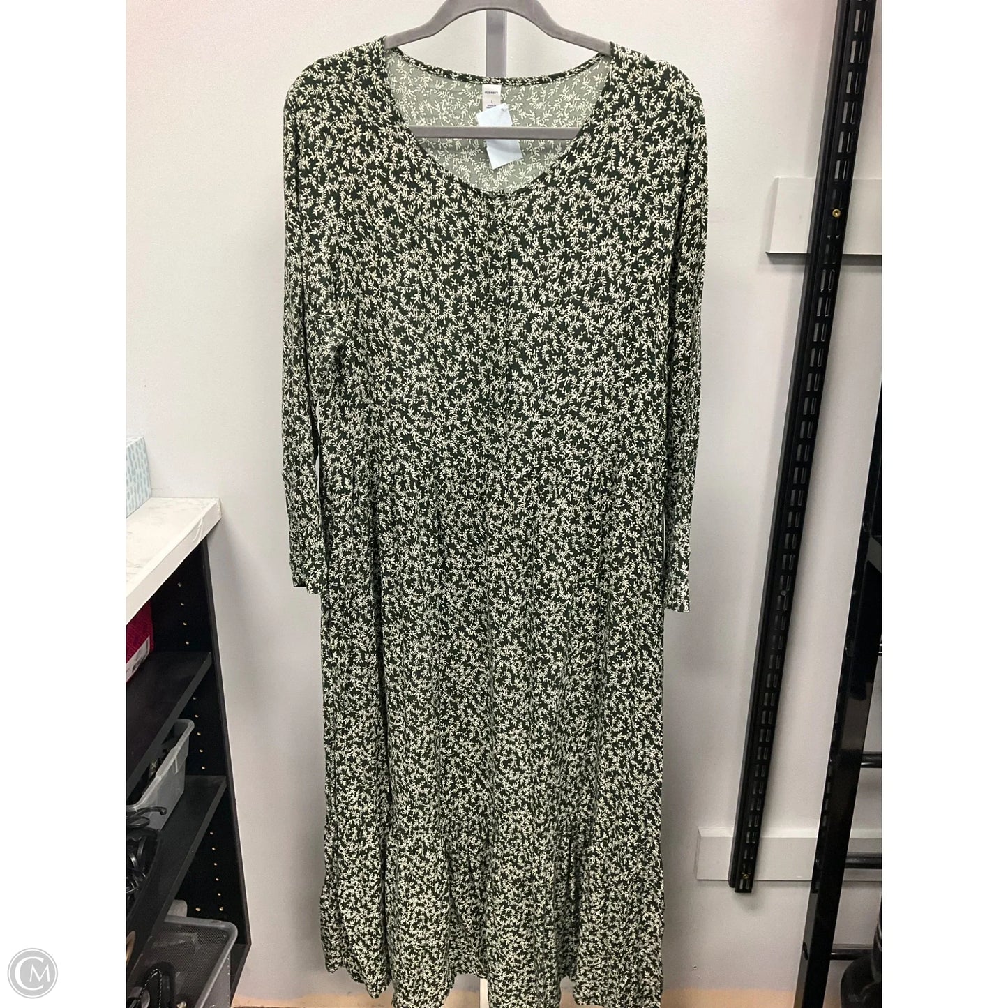 Dress Casual Maxi By Old Navy In Green, Size: L
