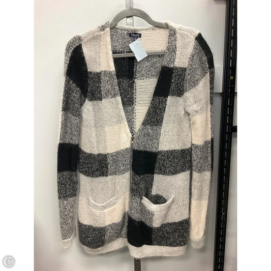 Sweater Cardigan By Splendid In Black & Cream, Size: M
