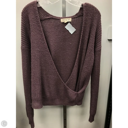 Sweater By Pink Rose In Purple, Size: M
