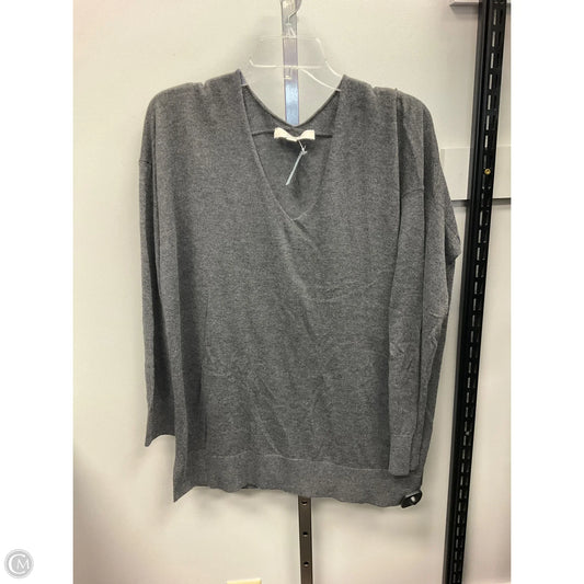Sweater By Loft In Grey, Size: L