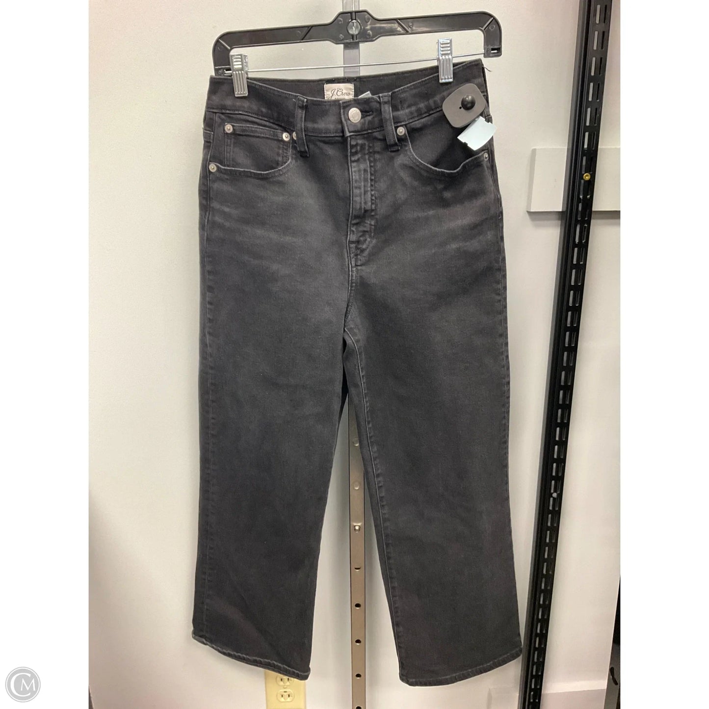 Jeans Wide Leg By J. Crew In Black Denim, Size: 4