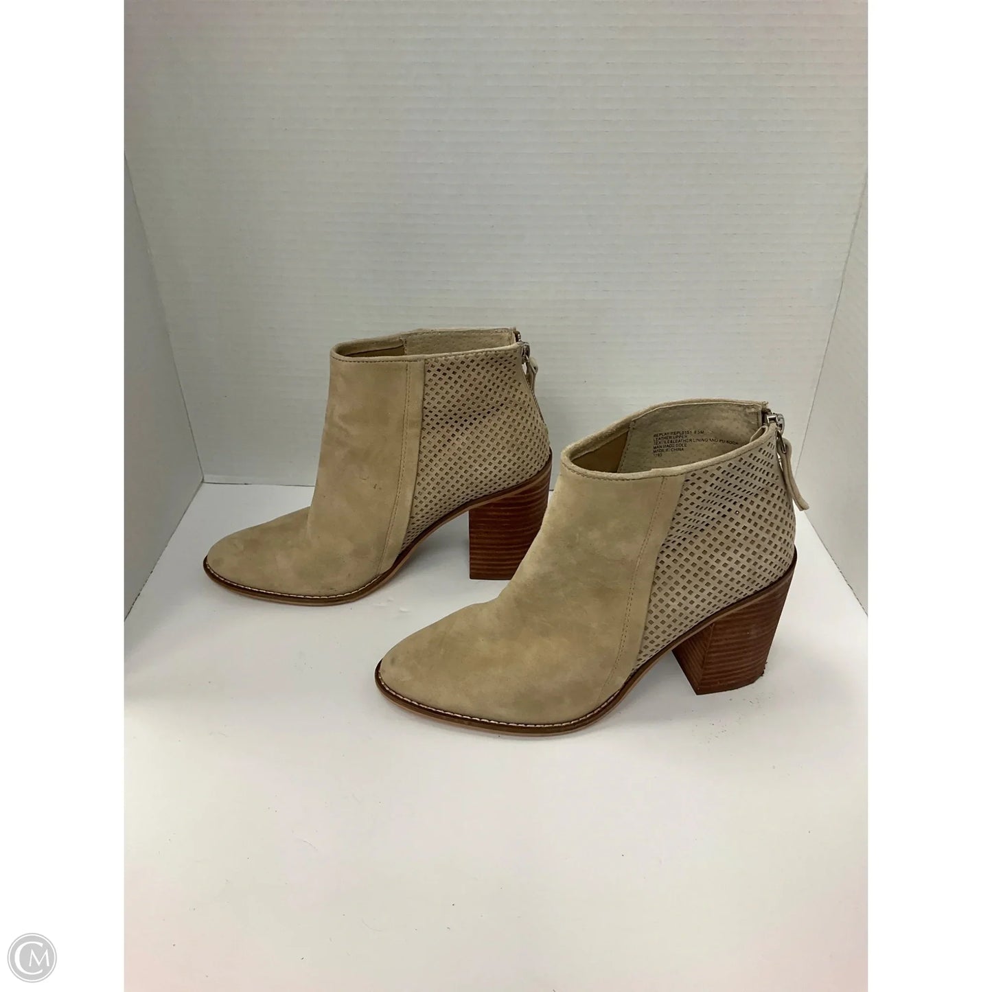 Boots Ankle Heels By Steve Madden In Beige, Size: 8.5