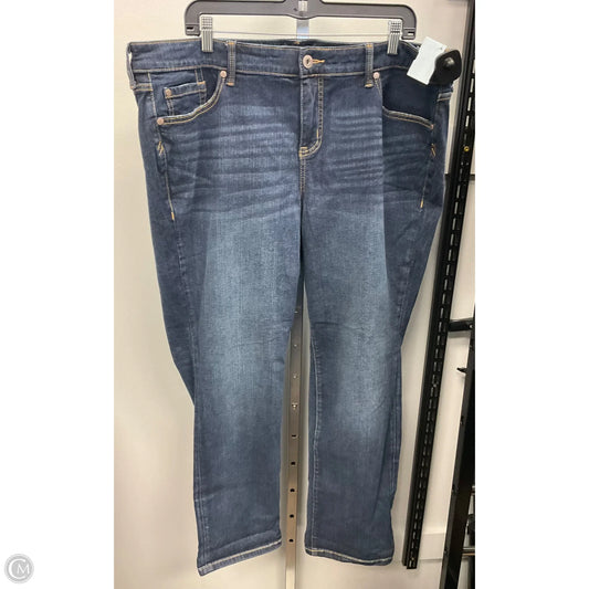 Jeans Boyfriend By Torrid In Blue Denim, Size: 18