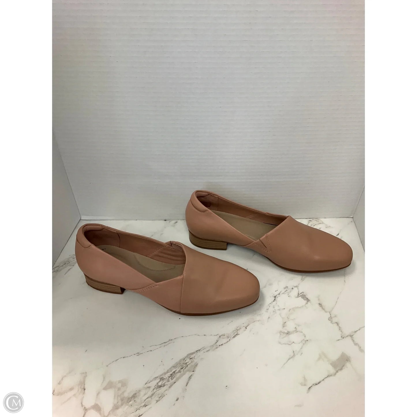 Shoes Heels Block By Clarks In Beige, Size: 8