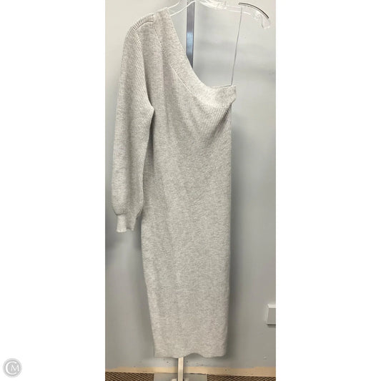 Dress Sweater By Express In Grey, Size: L