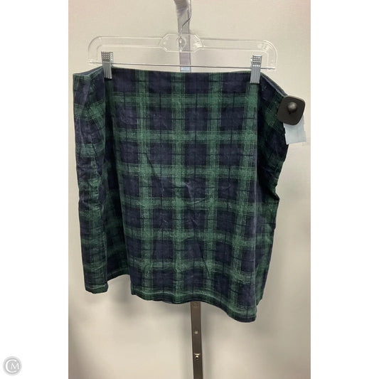 Skirt Mini & Short By Loft In Plaid Pattern, Size: 16