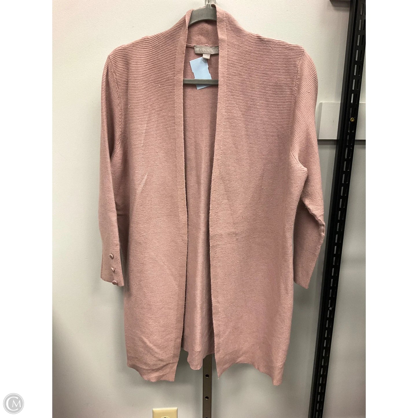 Sweater Cardigan By Evolution In Mauve, Size: L