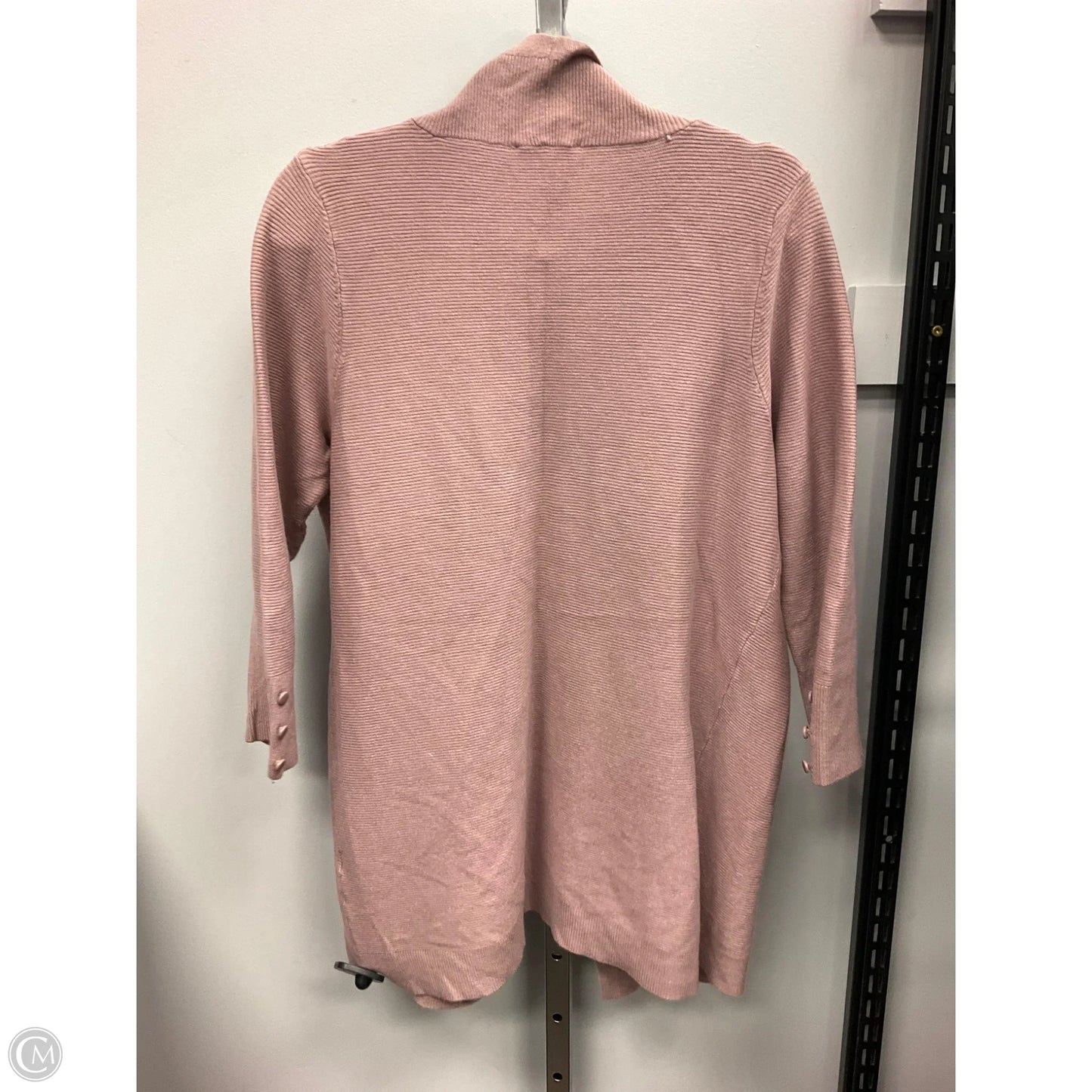 Sweater Cardigan By Evolution In Mauve, Size: L