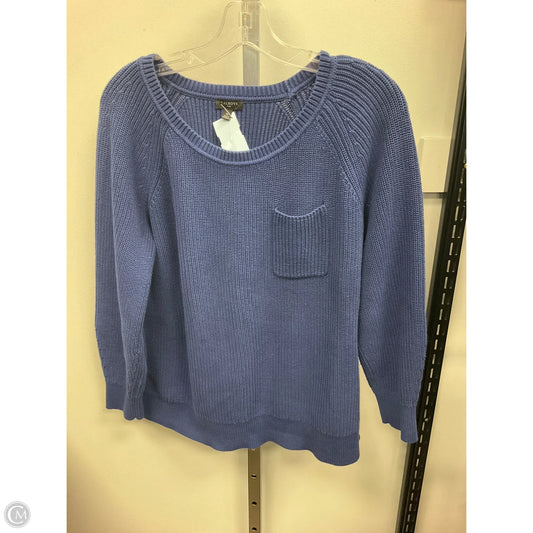 Sweater By Talbots In Blue, Size: 1x