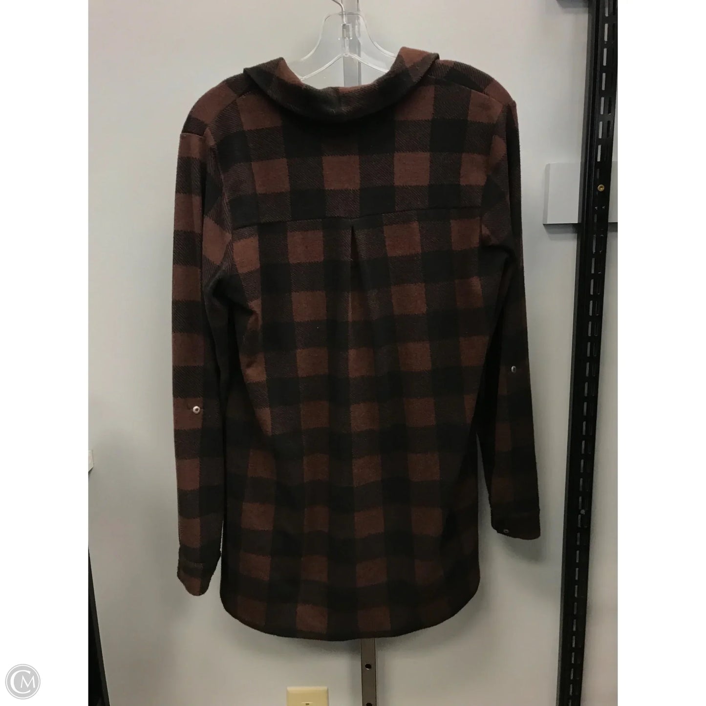 Top Long Sleeve By Soft Surroundings In Plaid Pattern, Size: S