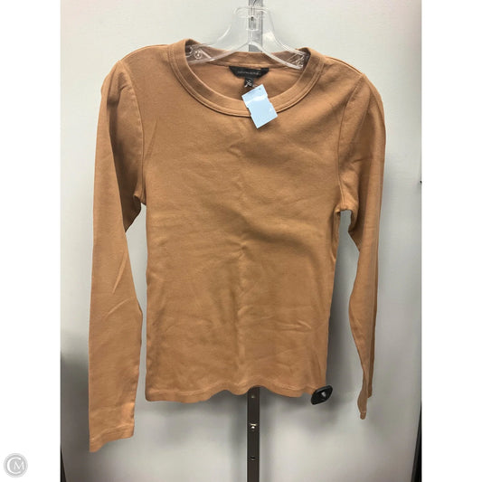 Top Long Sleeve By Banana Republic In Brown, Size: M