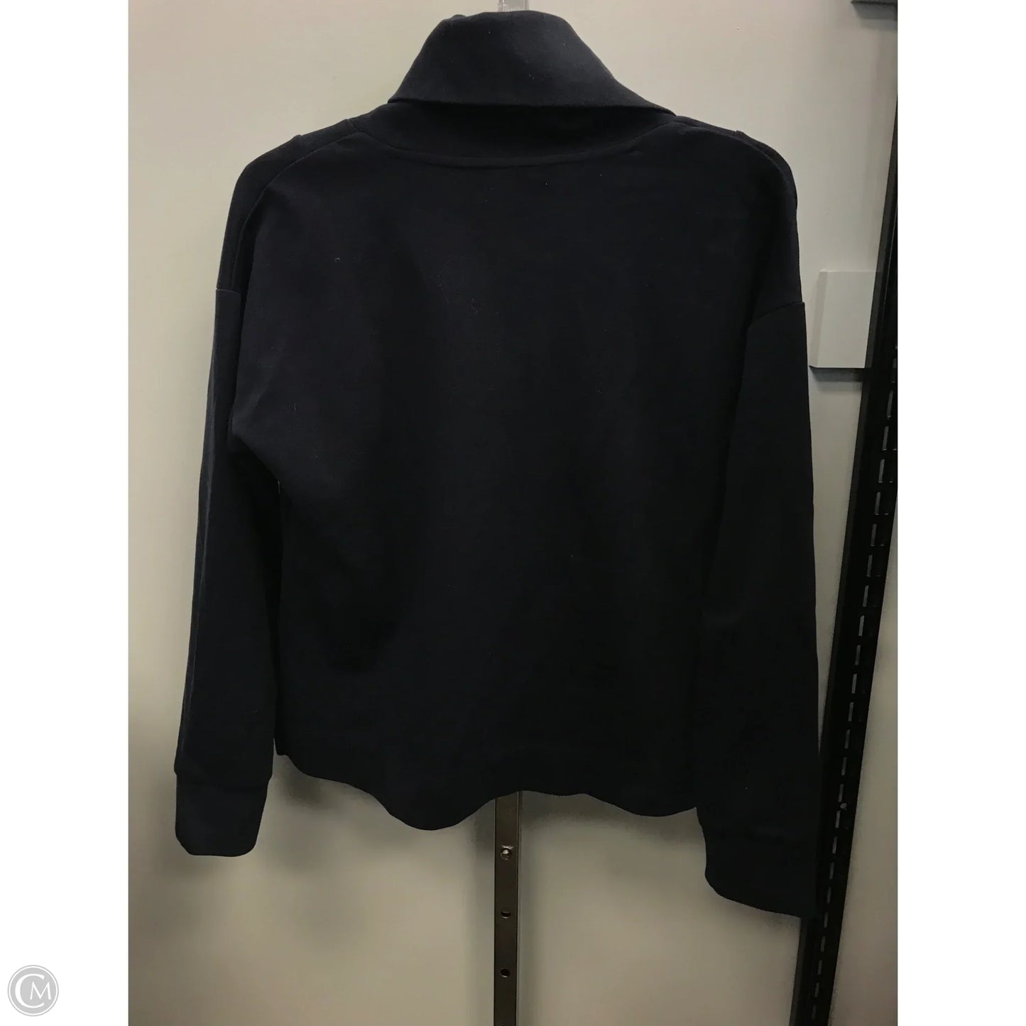 Top Long Sleeve By Free Assembly In Navy, Size: M