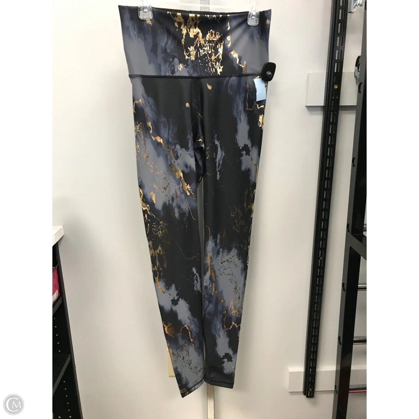 Athletic Leggings By Old Navy In Black & Gold, Size: L