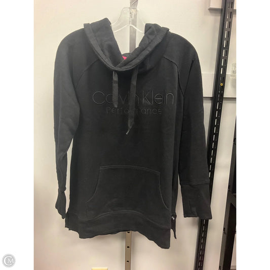 Top Long Sleeve By Calvin Klein Performance In Black, Size: L