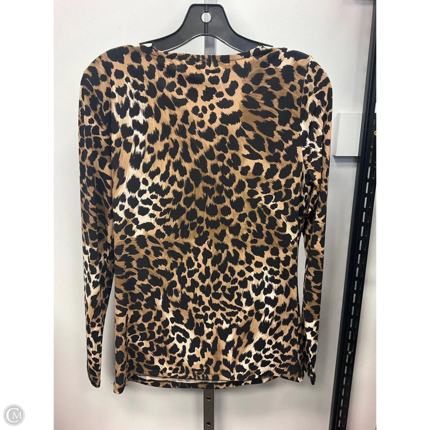 Top Long Sleeve By Michael By Michael Kors In Animal Print, Size: M