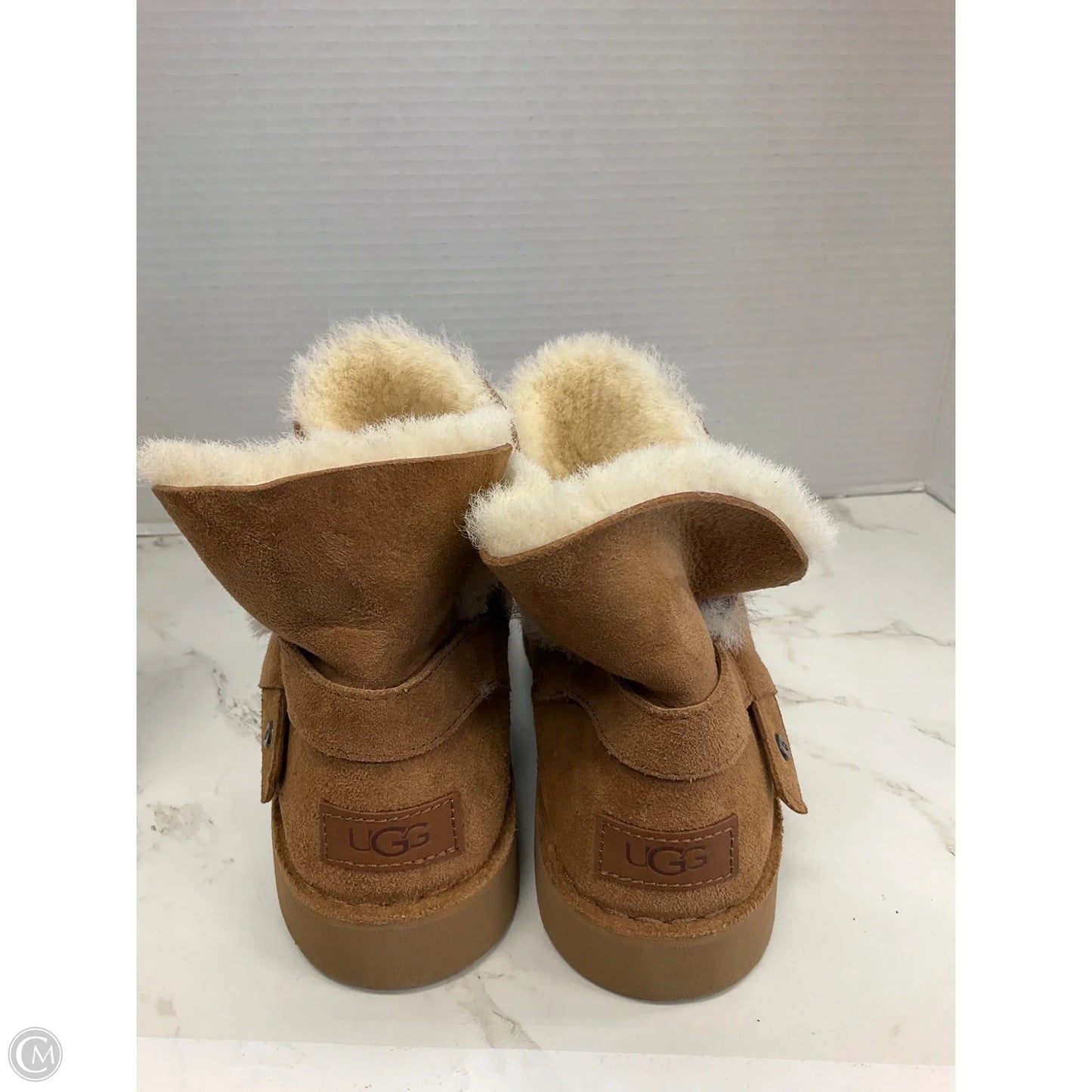 Boots Designer By Ugg In Tan, Size: 8.5