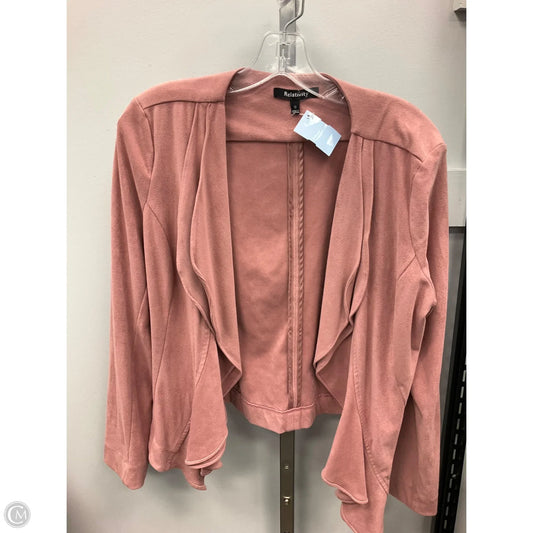 Blazer By Relativity In Pink, Size: M