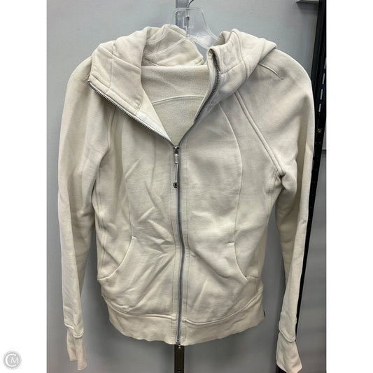 Sweatshirt Hoodie By Lululemon In Cream, Size: 6