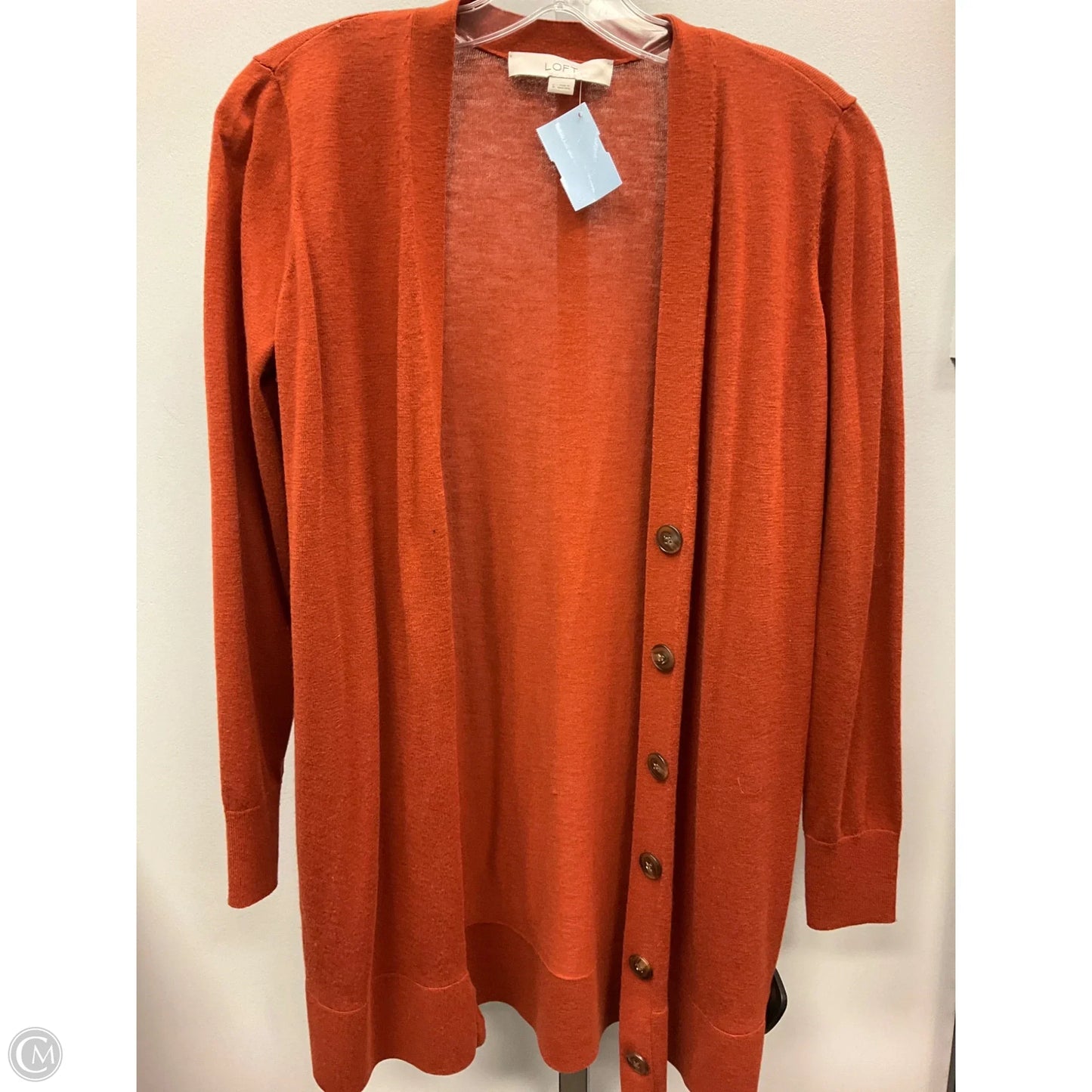 Sweater Cardigan By Lord And Taylor In Brown, Size: S