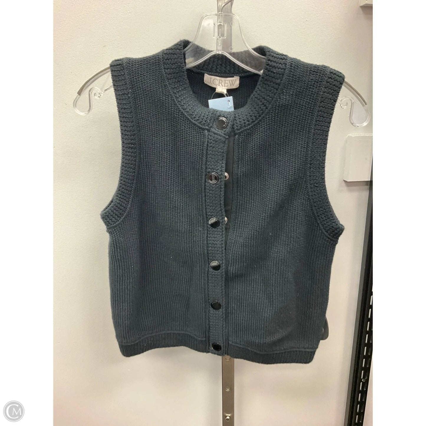Vest Sweater By J. Crew In Black, Size: S