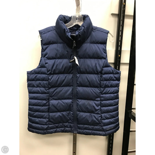 Vest Puffer & Quilted By Lands End In Navy, Size: Xl