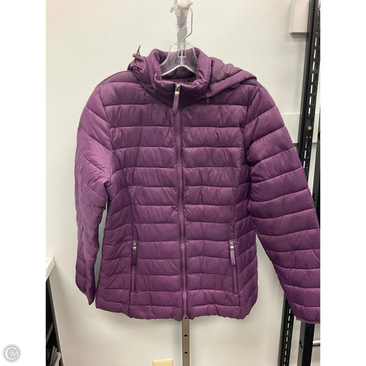 Coat Puffer & Quilted By St Johns Bay In Purple, Size: M