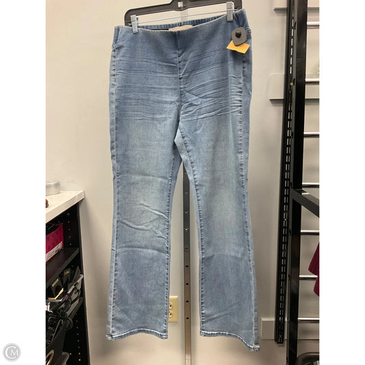 Jeans Flared By Soft Surroundings In Blue Denim, Size: M