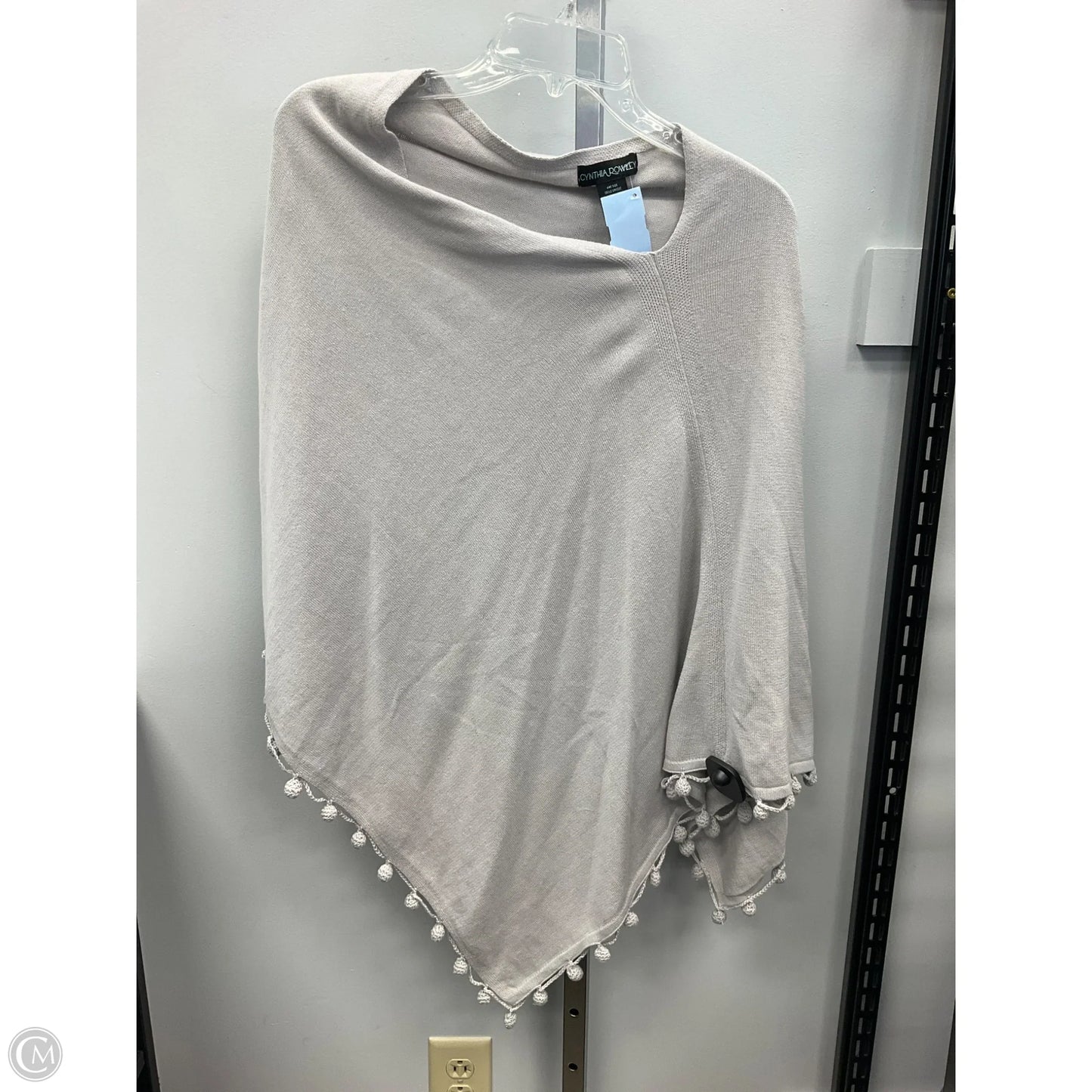 Shawl By Cynthia Rowley In Grey, Size: Osfm