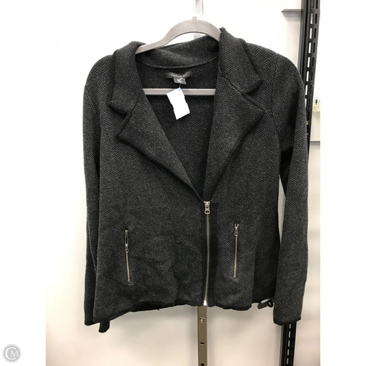 Sweater Cardigan By Tahari In Black, Size: L