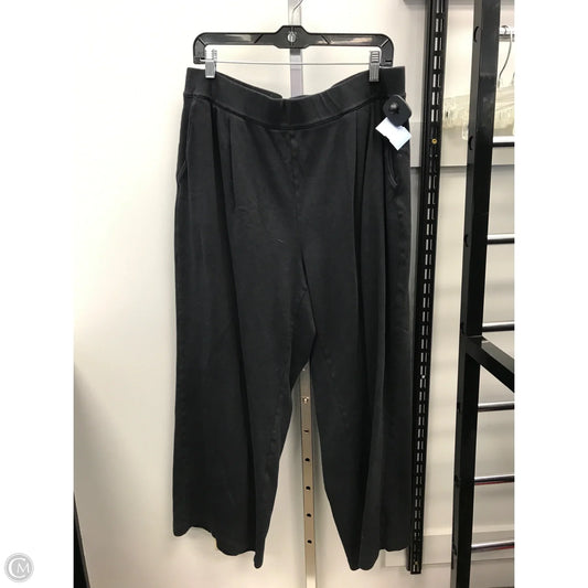 Pants Wide Leg By Lands End In Black, Size: 18
