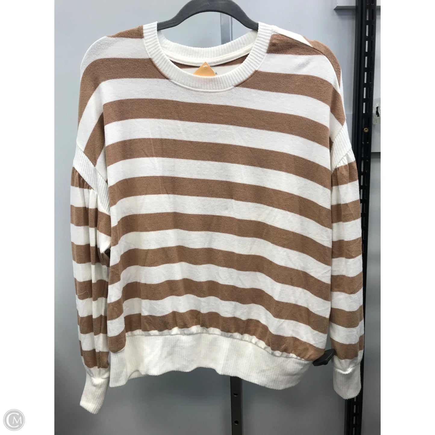 Top Long Sleeve By Sonoma In Striped Pattern, Size: M