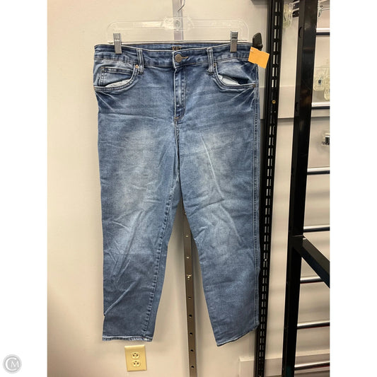 Jeans Straight By Kut In Blue Denim, Size: 12