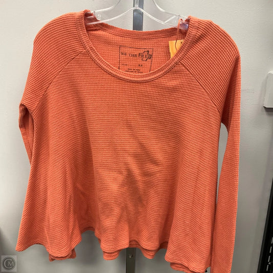 Top Long Sleeve By We The Free In Orange, Size: Xs
