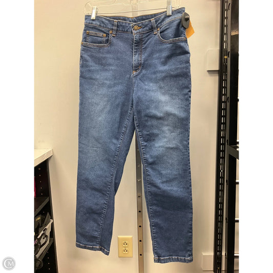 Jeans Straight By Brooks Brothers In Blue Denim, Size: 8