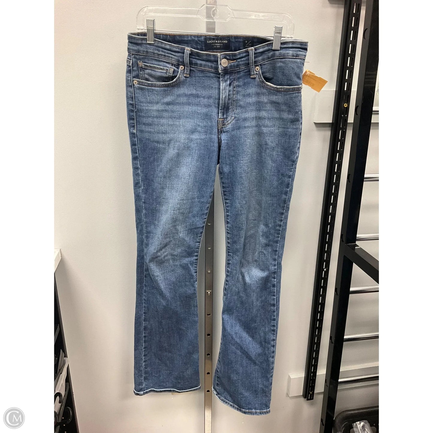 Jeans Straight By Lucky Brand In Blue Denim, Size: 8